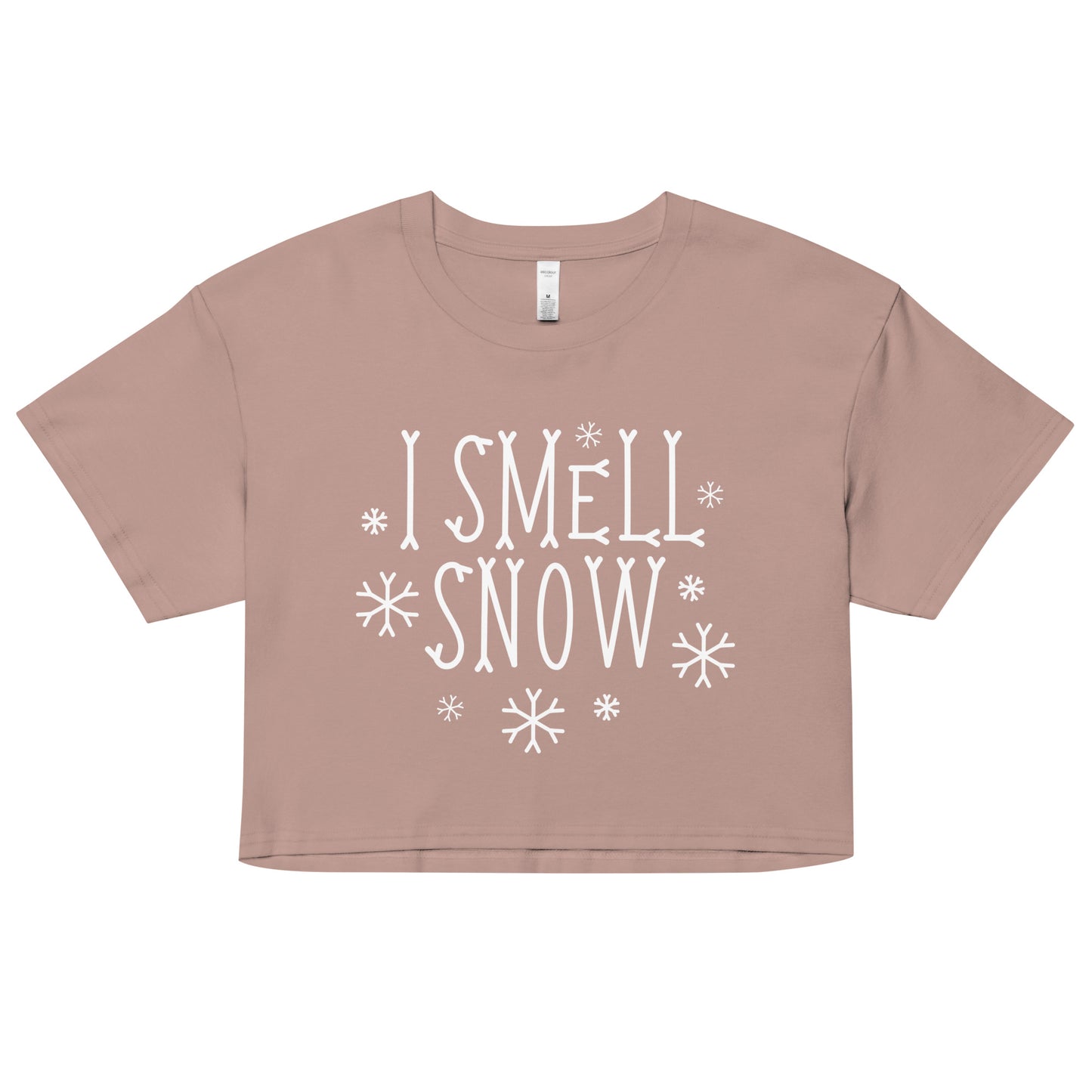I Smell Snow Women's Crop Tee