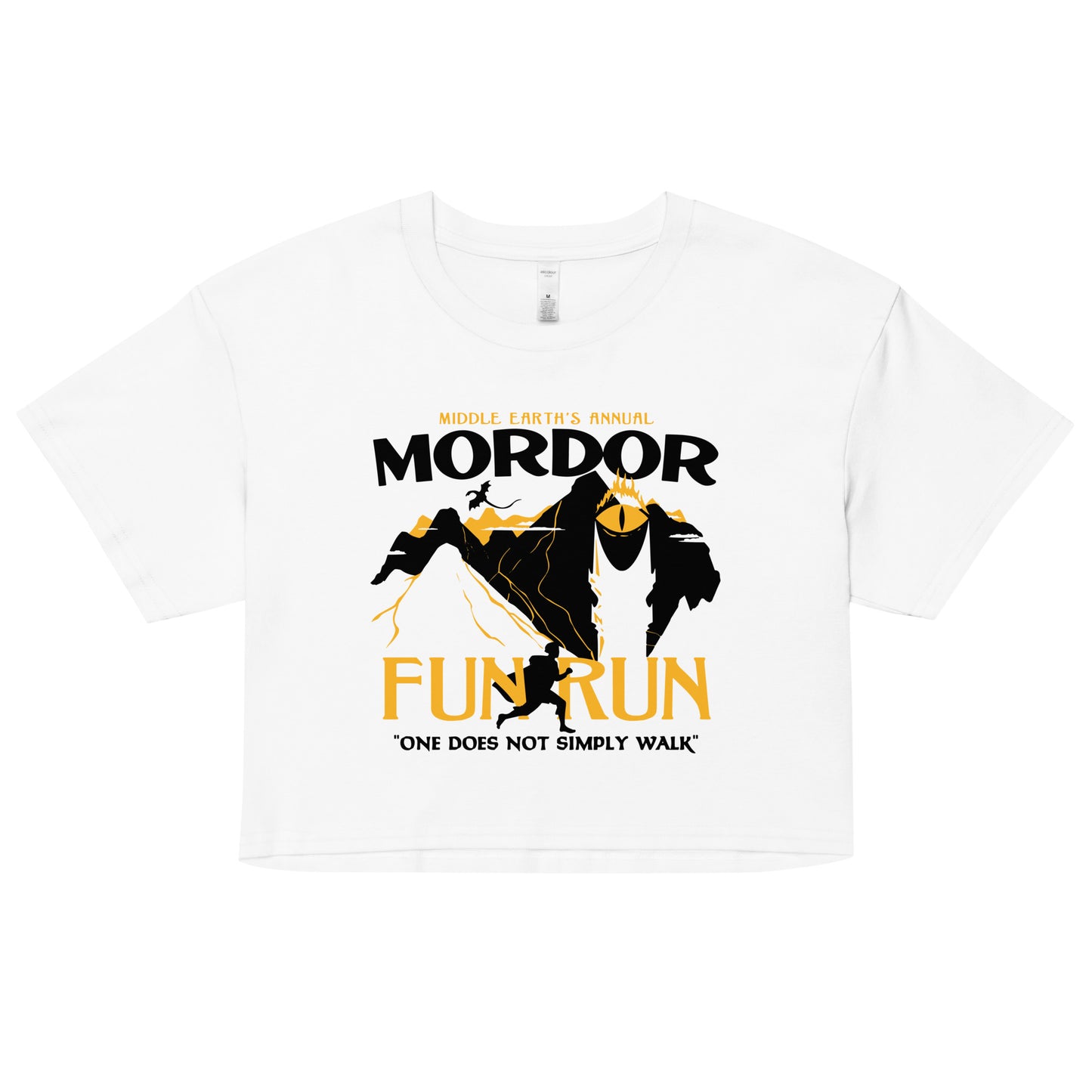 Mordor Fun Run Women's Crop Tee