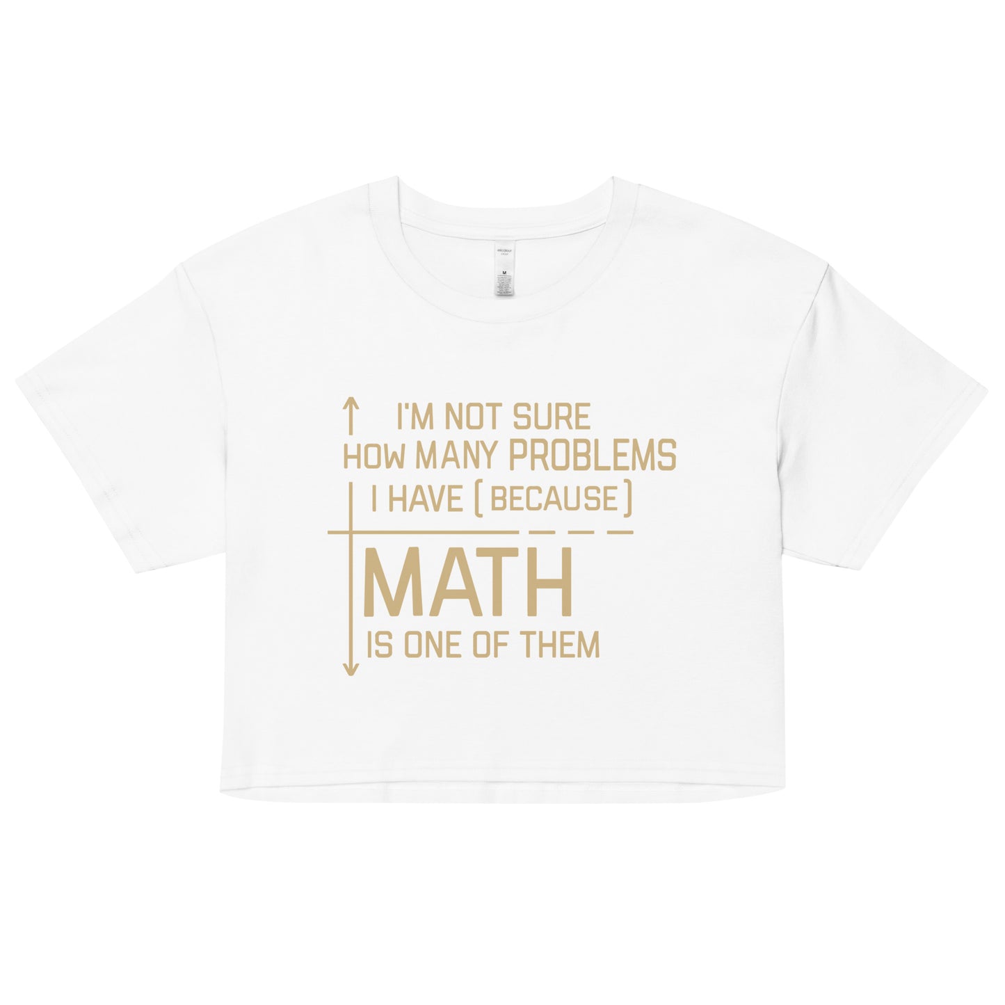 I'm Not Sure How Many Problems I Have Women's Crop Tee