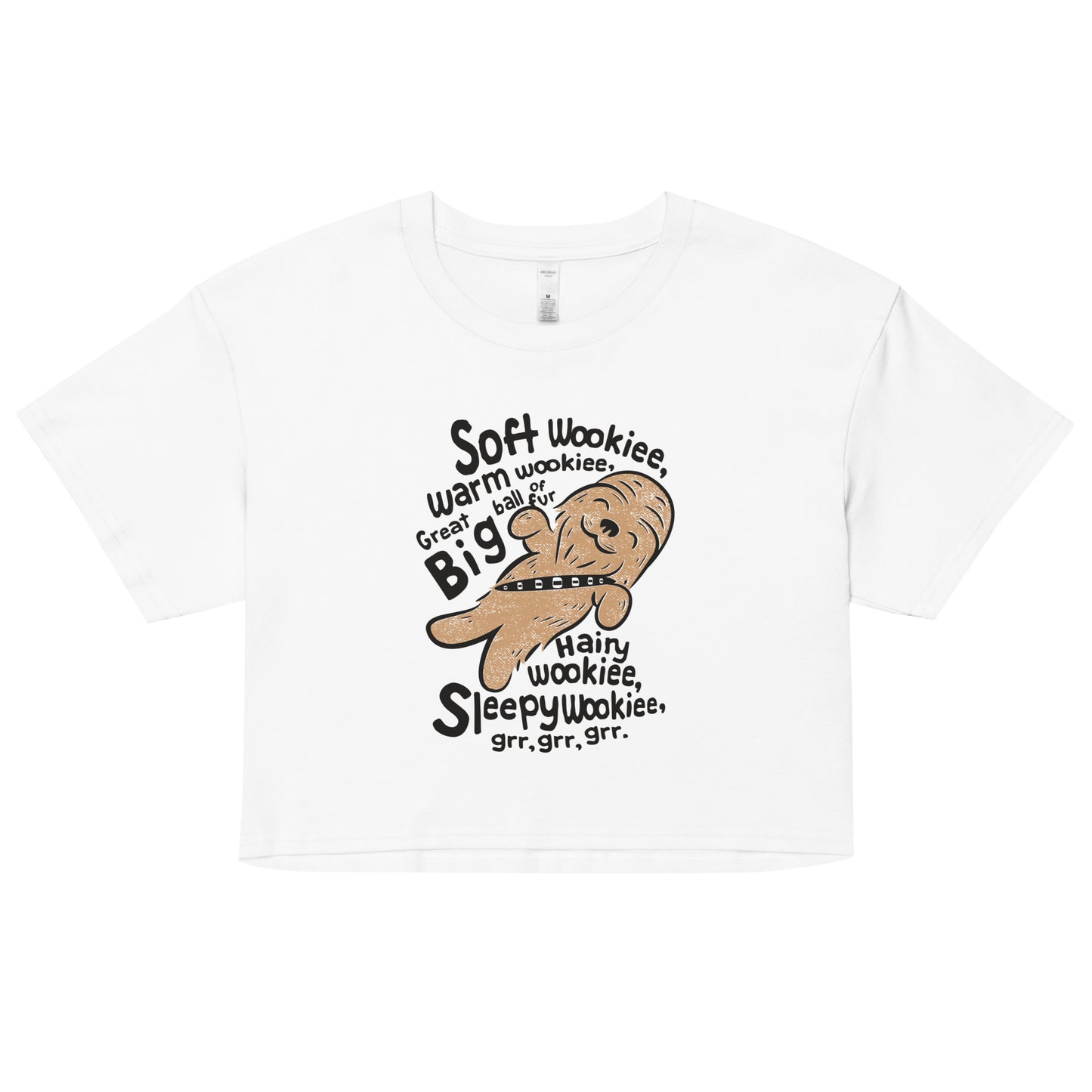 Soft Wookiee, Warm Wookiee Women's Crop Tee