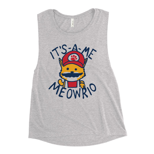It's-a-me Meowrio Women's Muscle Tank