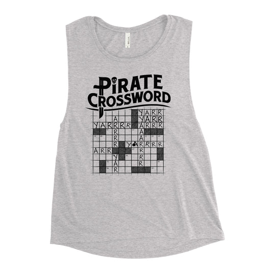 Pirate Crossword Women's Muscle Tank