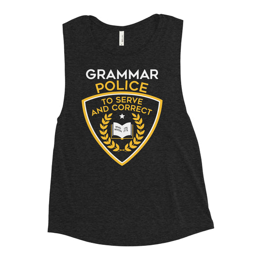 Grammar Police Women's Muscle Tank