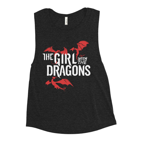 The Girl With The Dragons Women's Muscle Tank