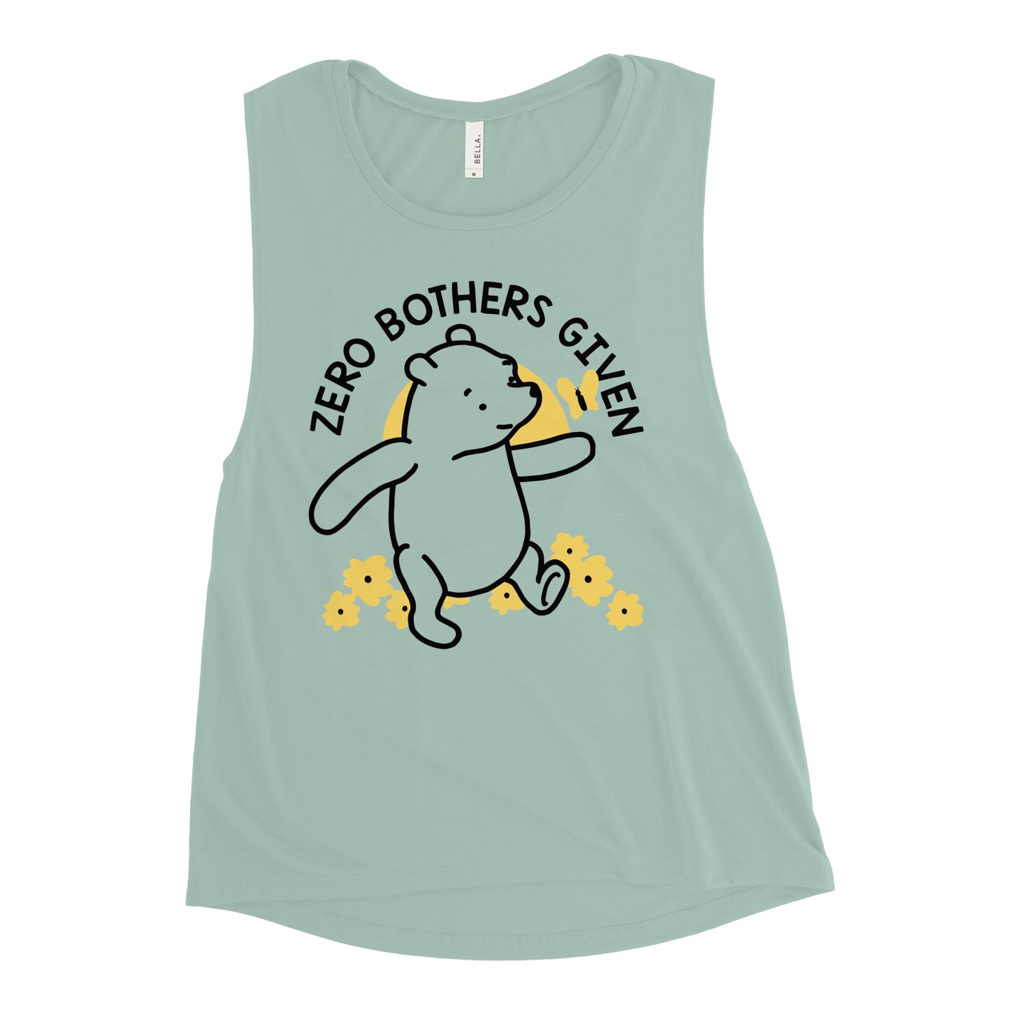 Zero Bothers Given Women's Muscle Tank