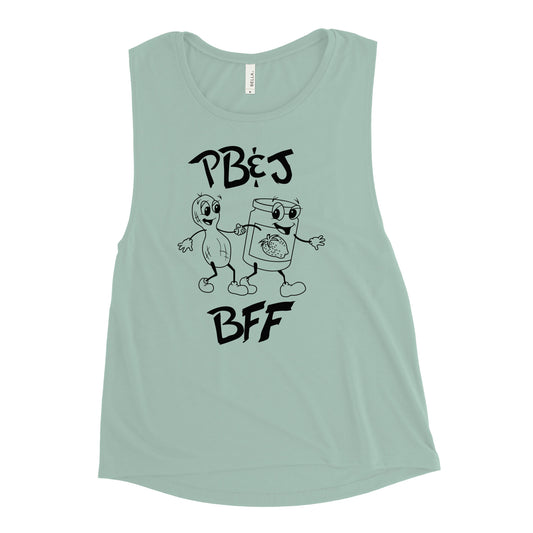 Peanut Butter And Jelly - BFF Women's Muscle Tank