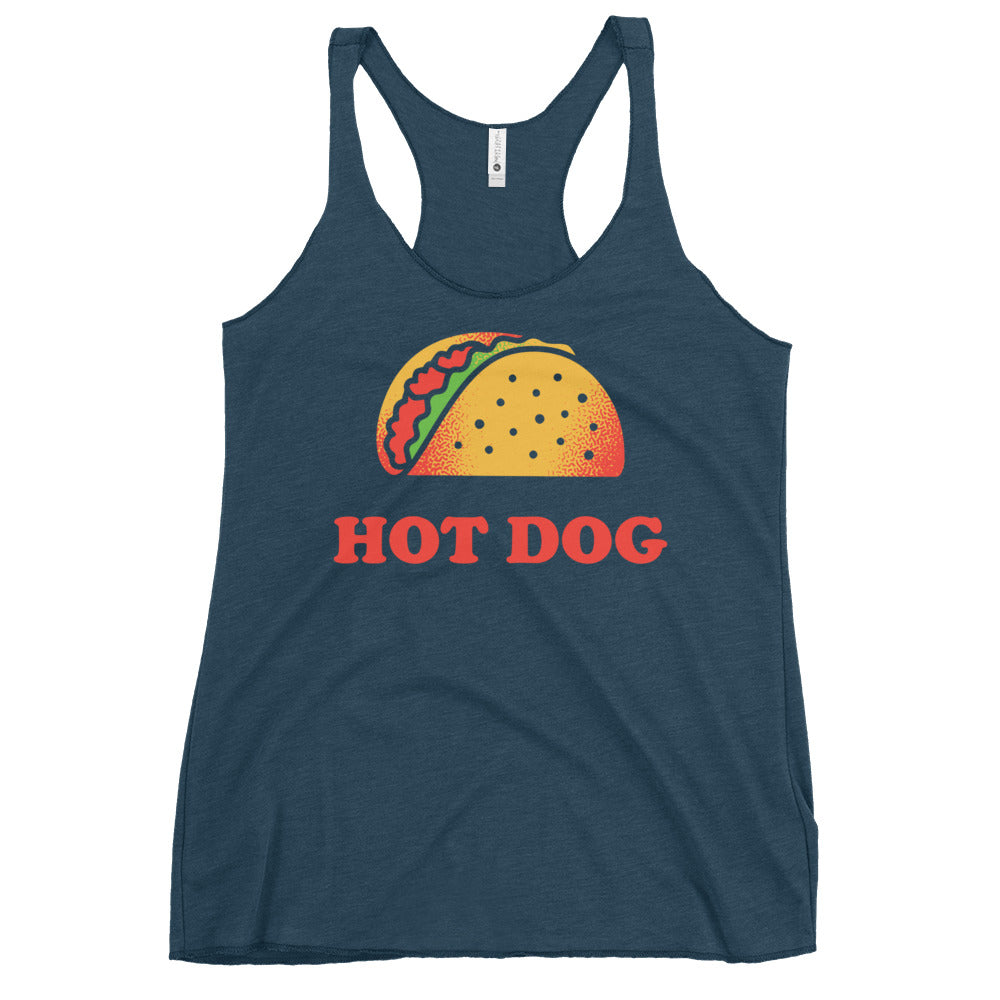 Taco Is A Hotdog Women's Racerback Tank