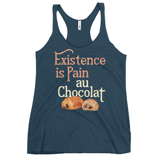 Existence Is Pain Au Chocolat Women's Racerback Tank
