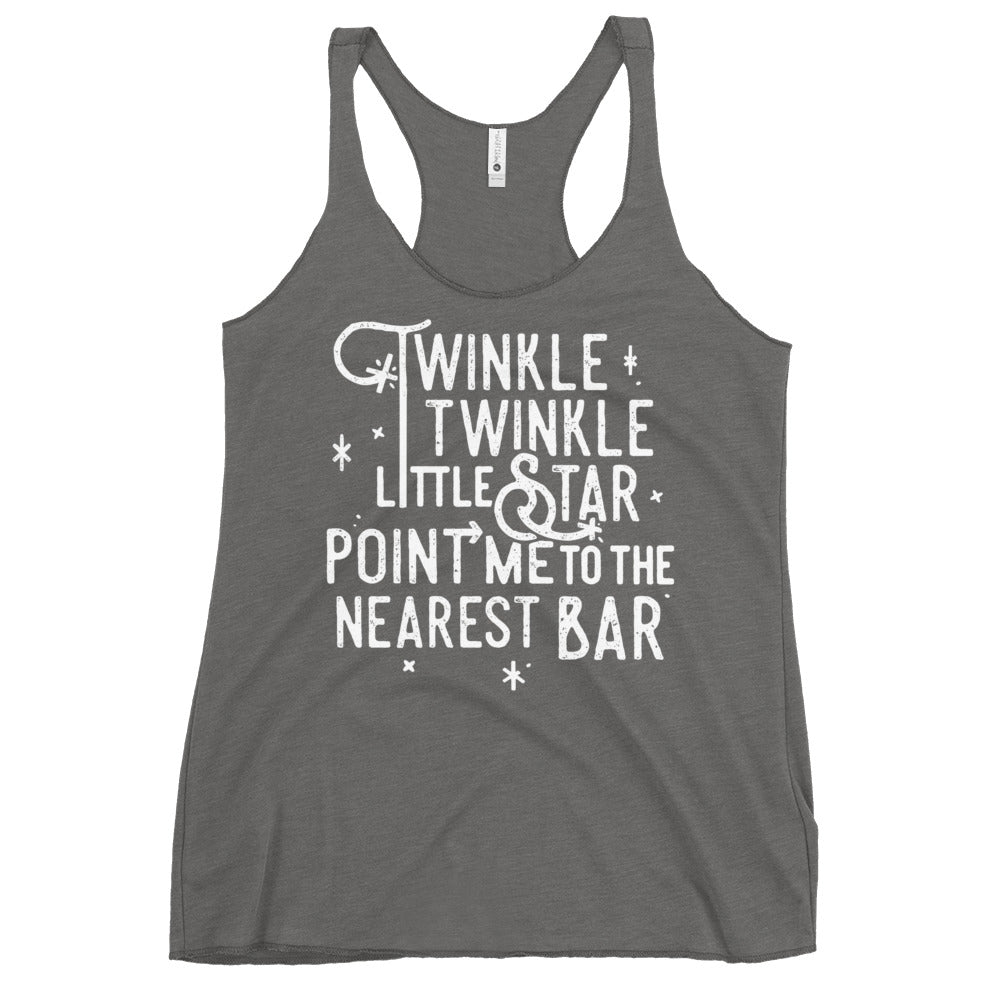 Point Me To The Nearest Bar Women's Racerback Tank