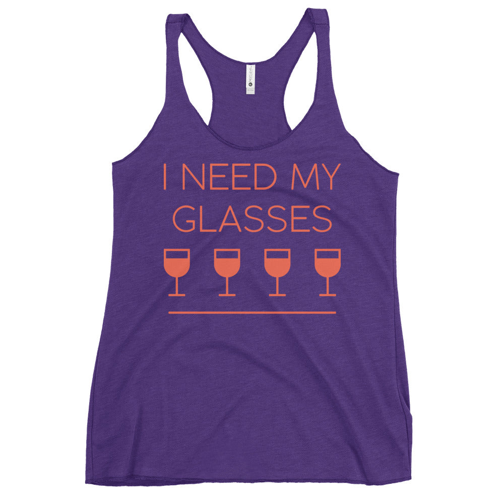 I Need My Glasses Women's Racerback Tank