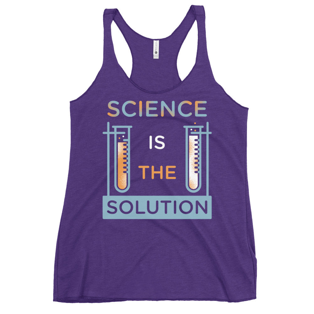 Science Is The Solution Women's Racerback Tank