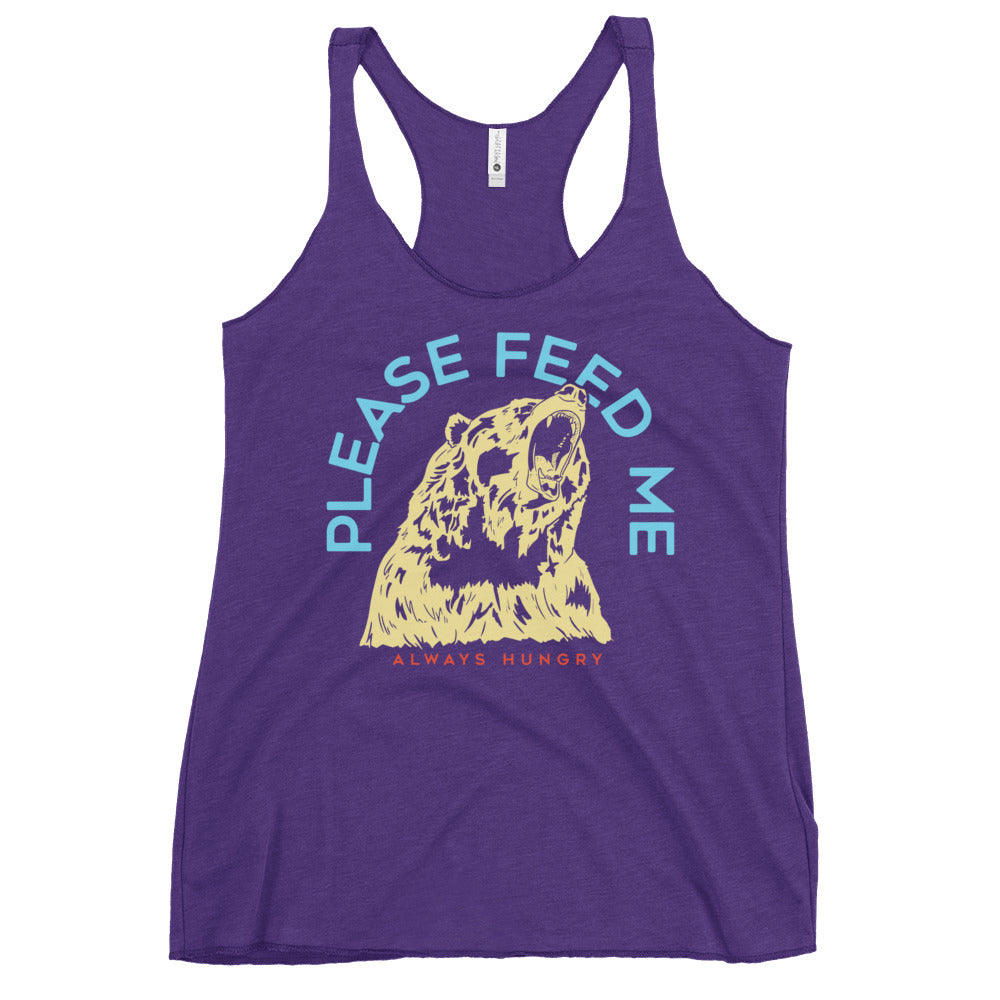 Please Feed Me, Always Hungry Women's Racerback Tank