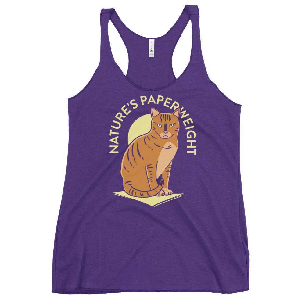 Nature's Paperweight Women's Racerback Tank