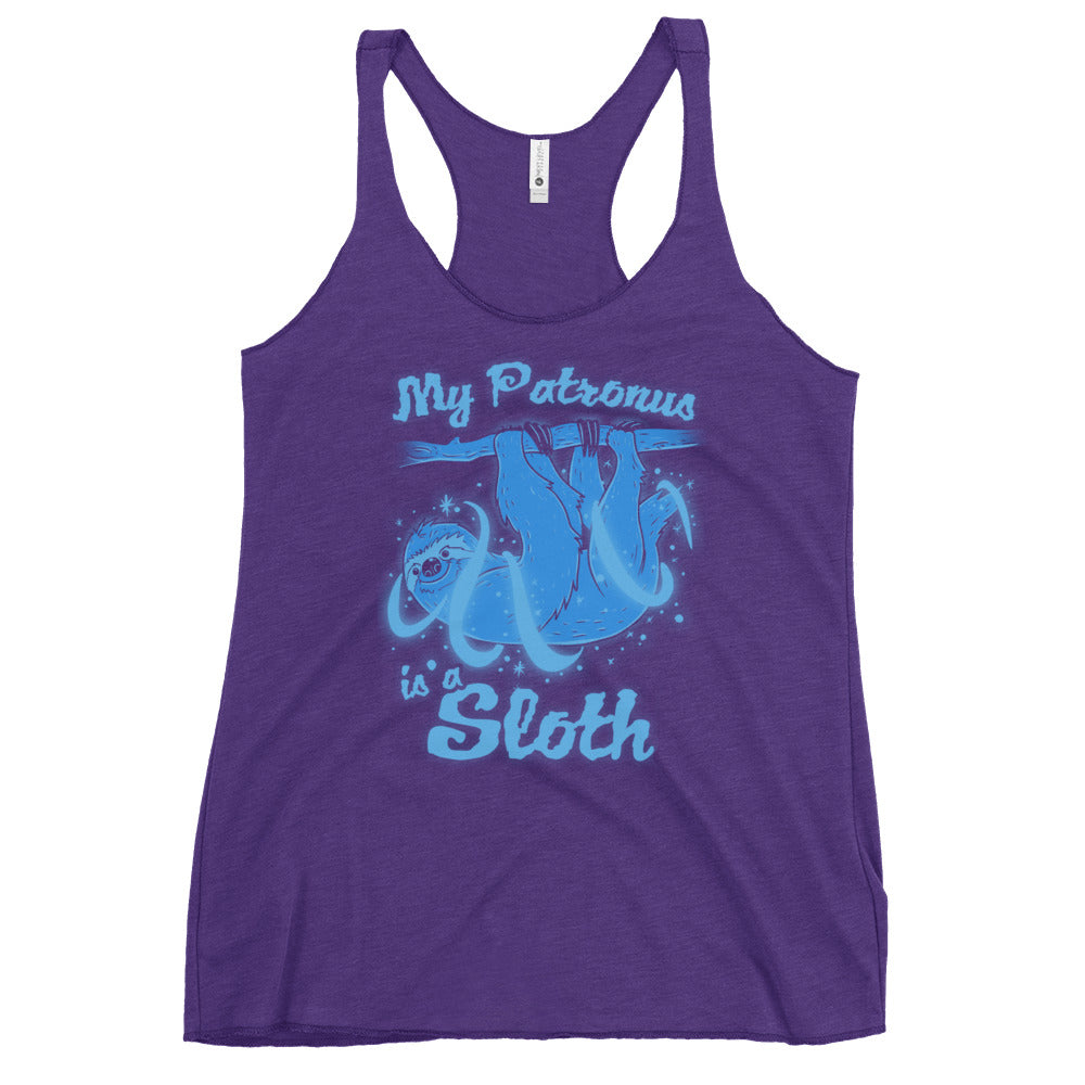 My Patronus Is A Sloth Women's Racerback Tank