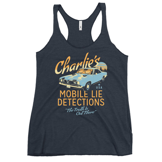 Charlie's Mobile Lie Detection Women's Racerback Tank