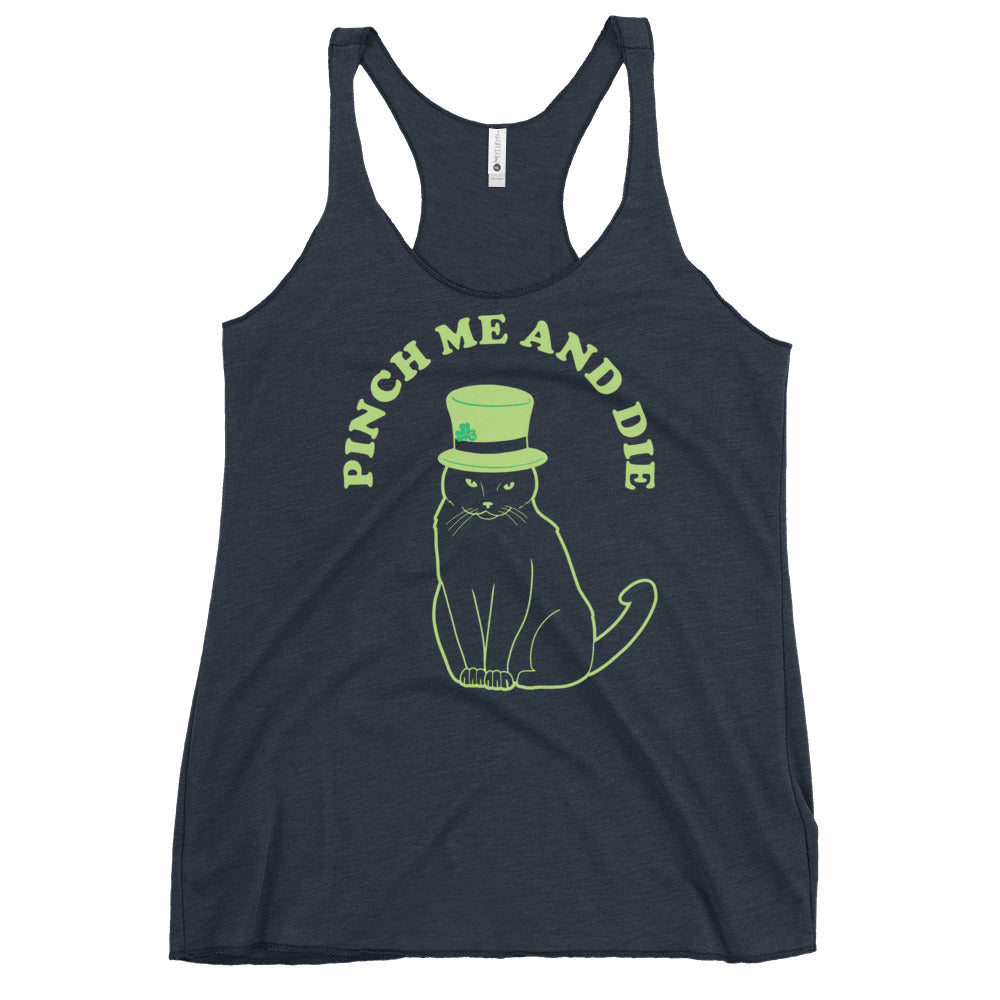 Pinch Me And Die Women's Racerback Tank
