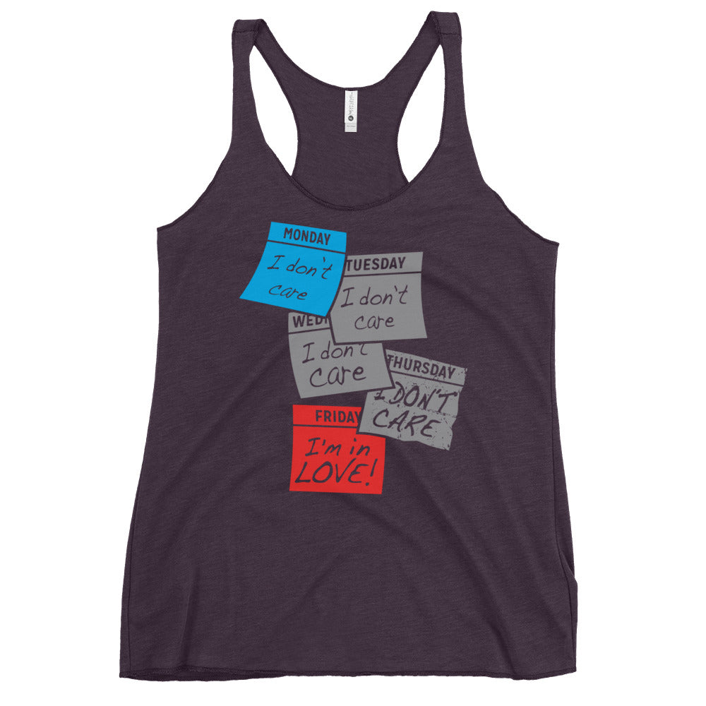 Friday I'm In Love Women's Racerback Tank