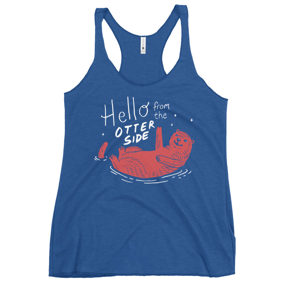 Hello From The Otter Side Women's Racerback Tank