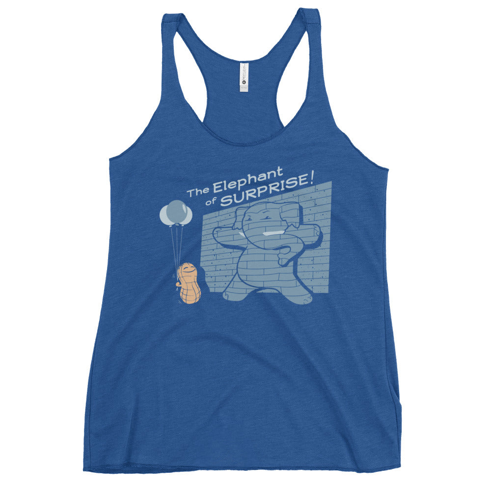 The Elephant of Surprise! Women's Racerback Tank