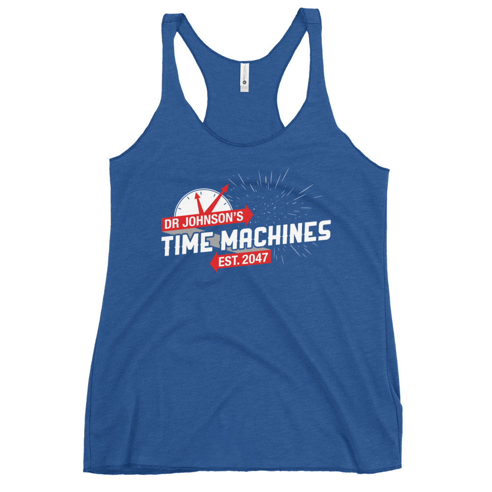 Dr Johnson's Time Machines Women's Racerback Tank