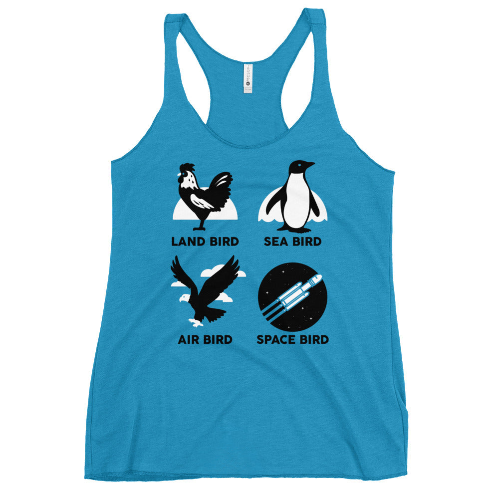 Types Of Birds Women's Racerback Tank