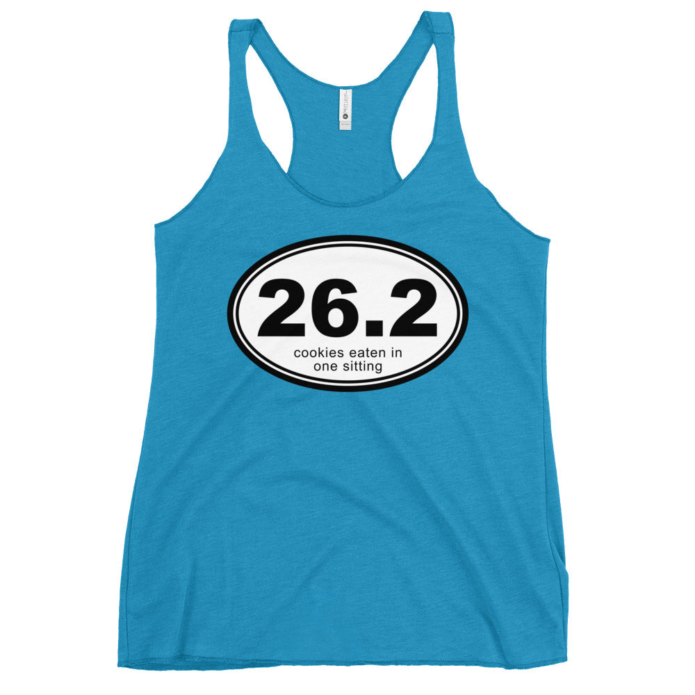 26.2 Cookies Eaten In One Sitting Women's Racerback Tank