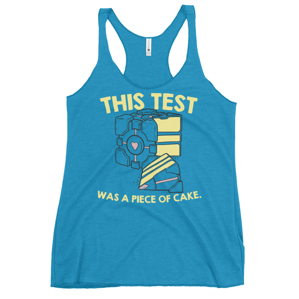 This Test Was A Piece Of Cake Women's Racerback Tank