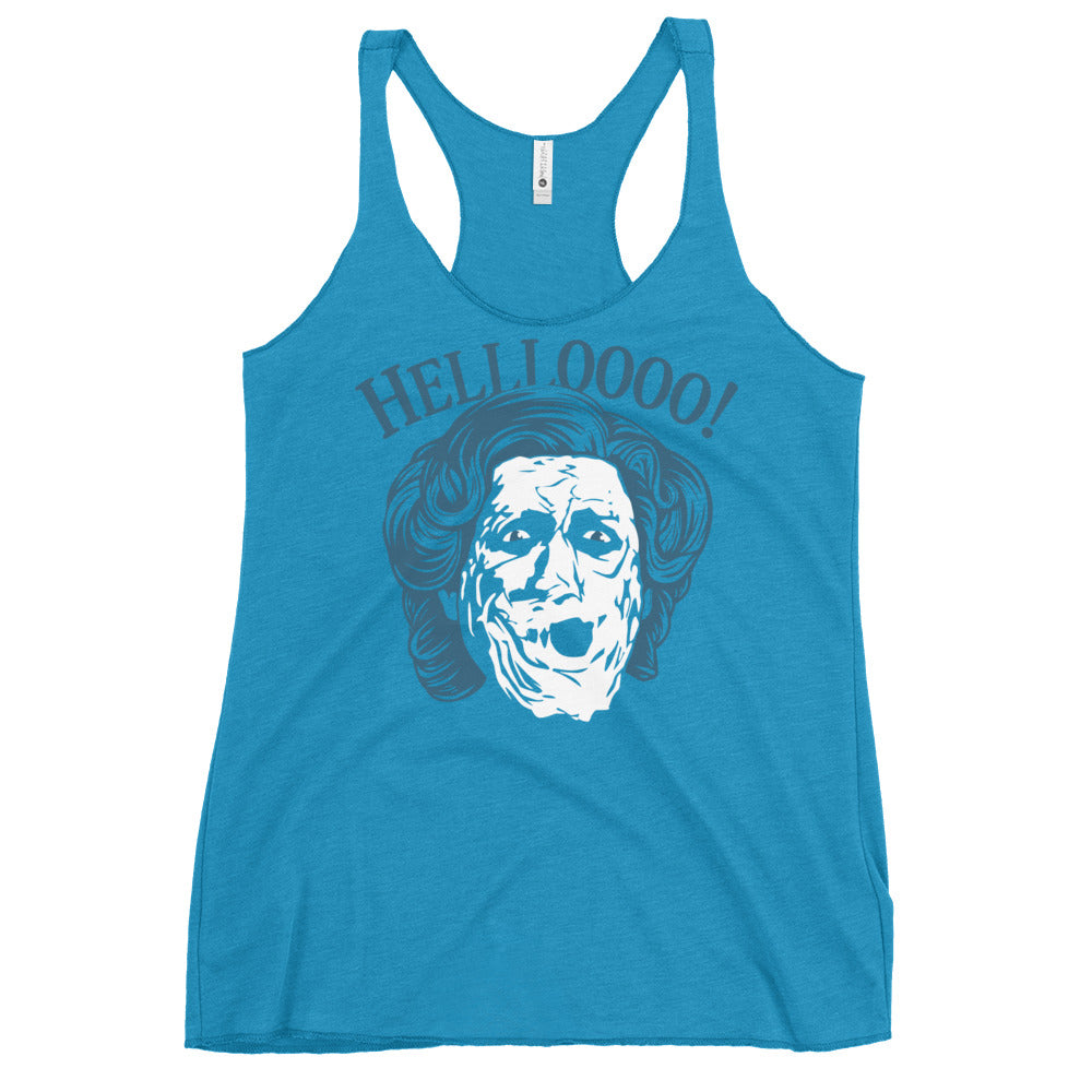 Hellloooo! Women's Racerback Tank