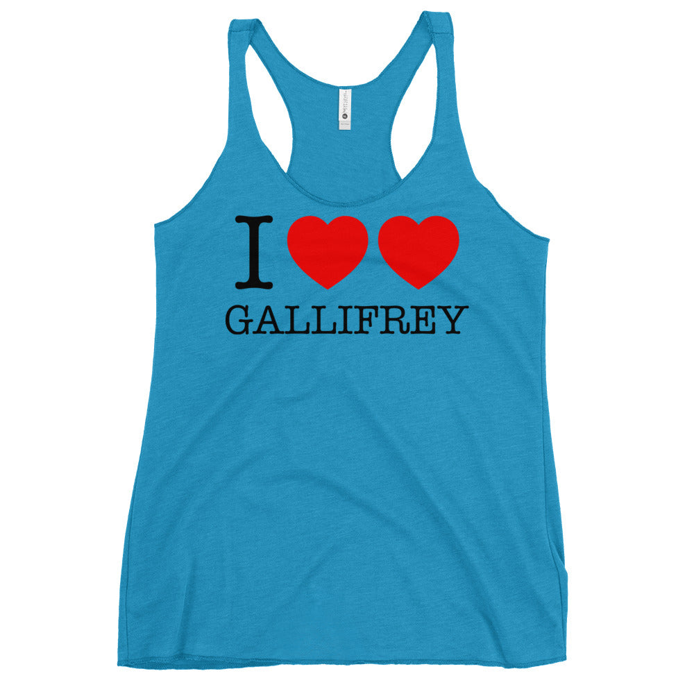 I Heart Heart Gallifrey Women's Racerback Tank