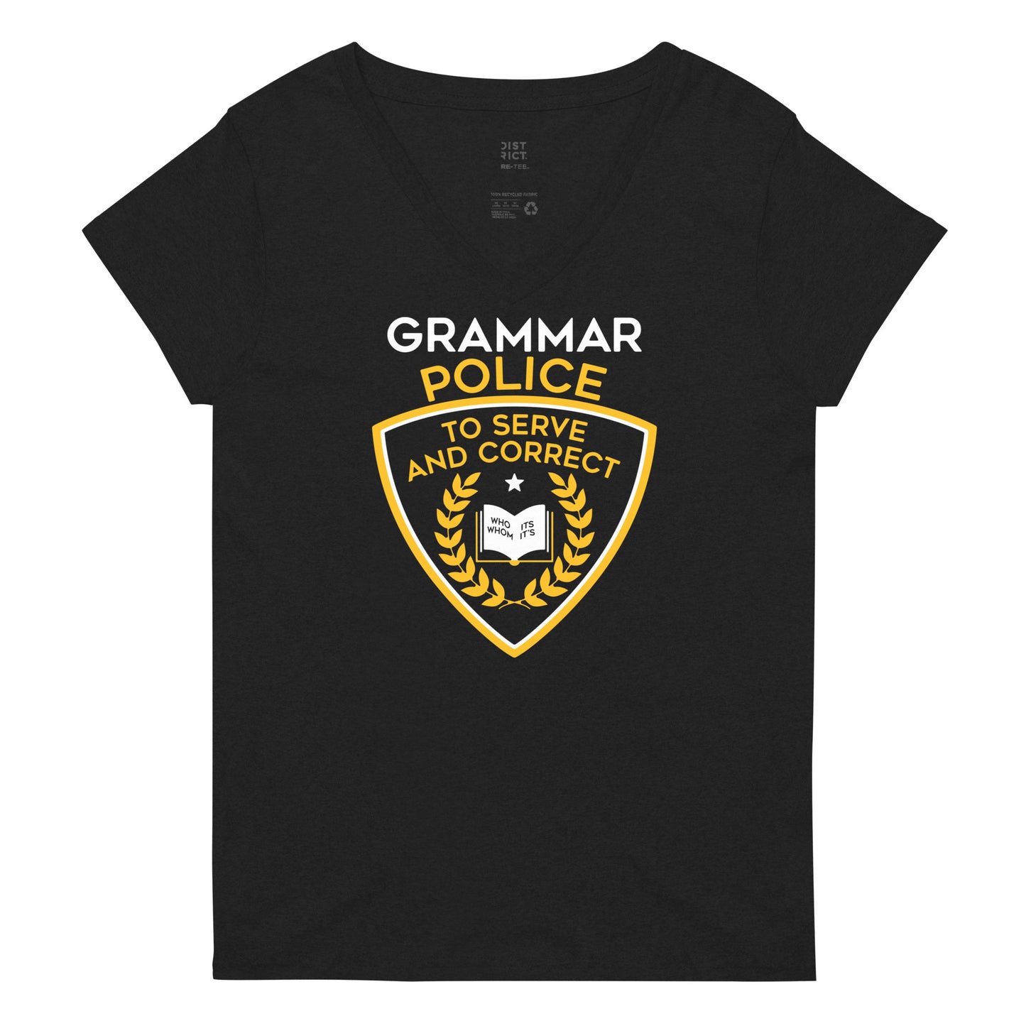 Grammar Police Women's V-Neck Tee
