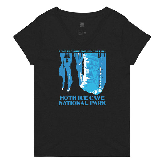 Hoth Ice Cave National Park Women's V-Neck Tee