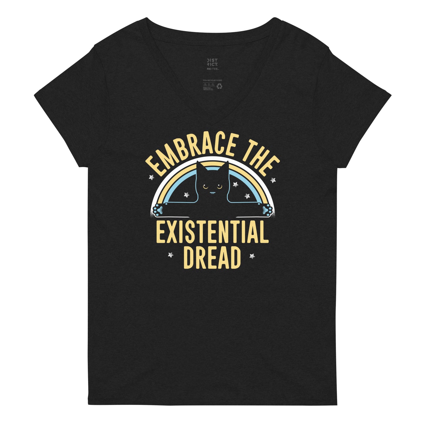 Embrace The Existential Dread Women's V-Neck Tee