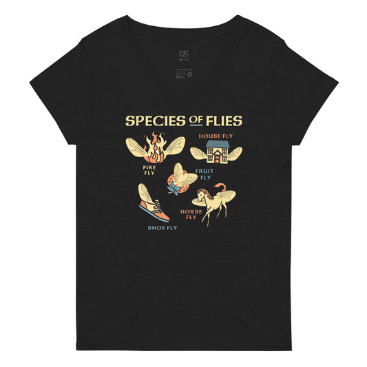 Species Of Flies Women's V-Neck Tee