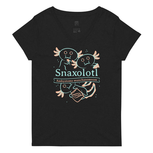 Snaxolotl Women's V-Neck Tee