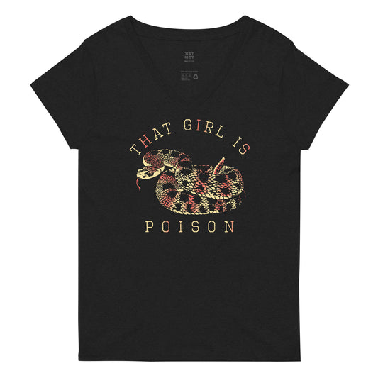 That Girl Is Poison Women's V-Neck Tee