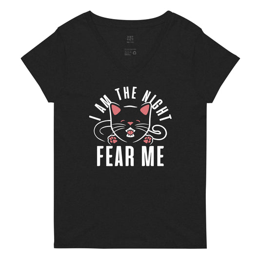 I Am The Night Fear Me Women's V-Neck Tee