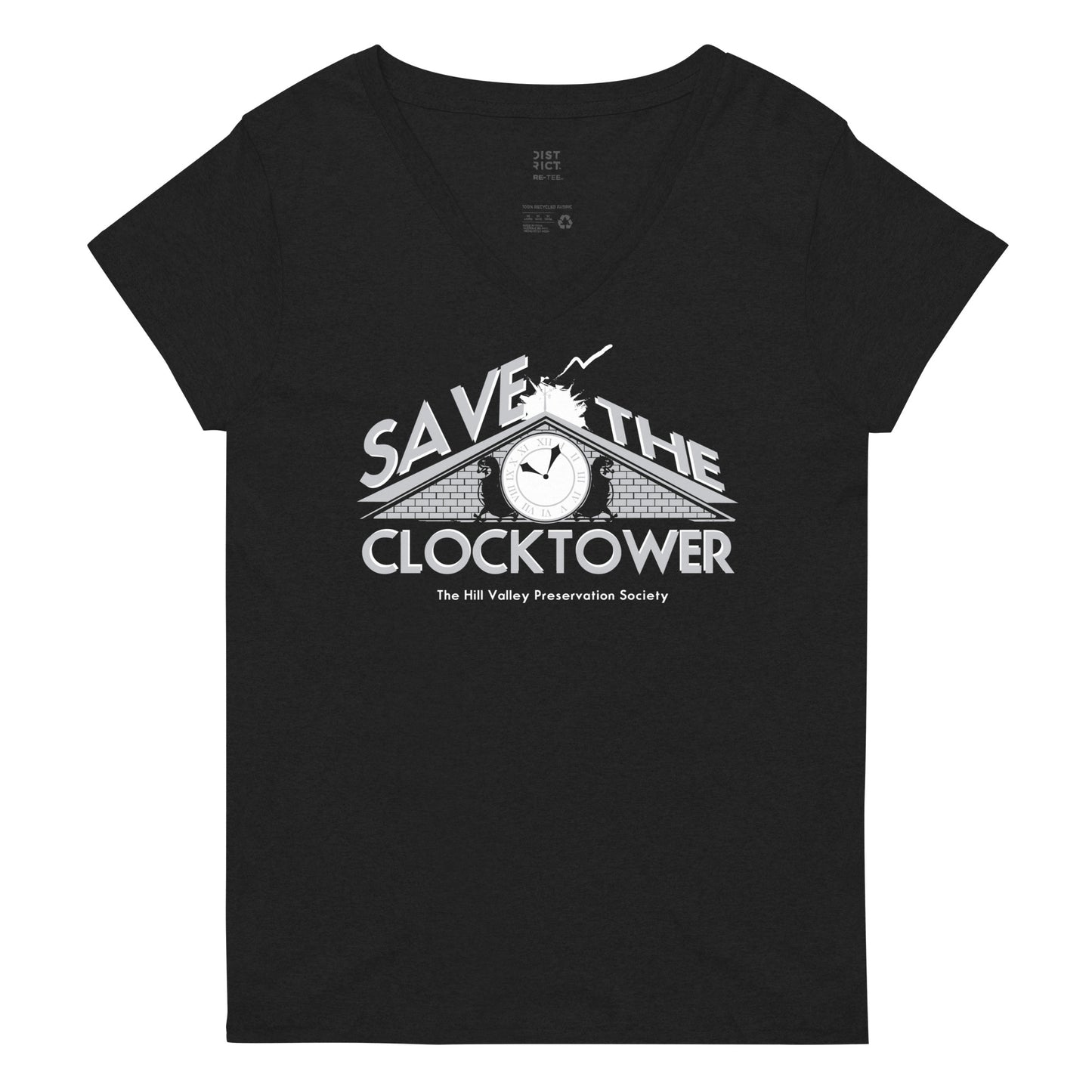 Save The Clocktower Women's V-Neck Tee