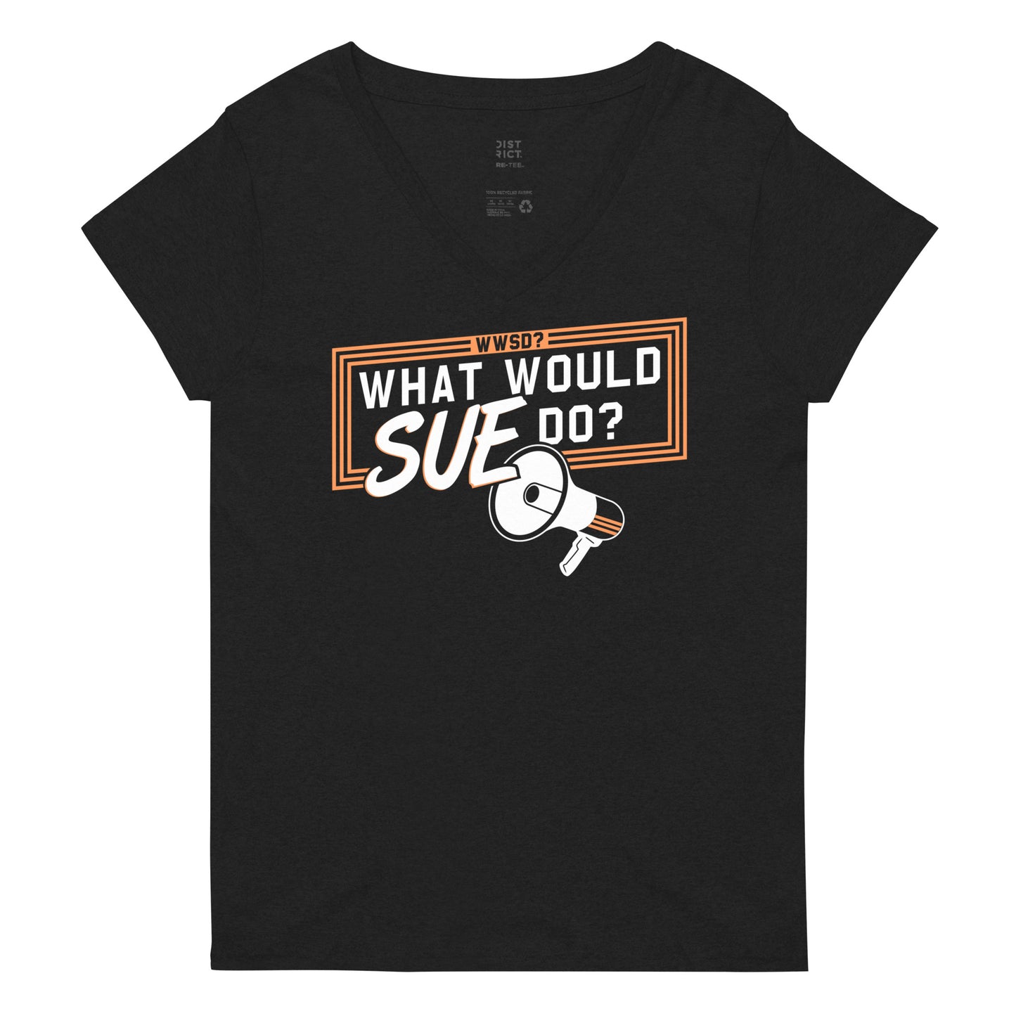 What Would Sue Do? Women's V-Neck Tee
