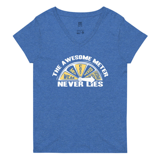 The Awesome Meter Women's V-Neck Tee