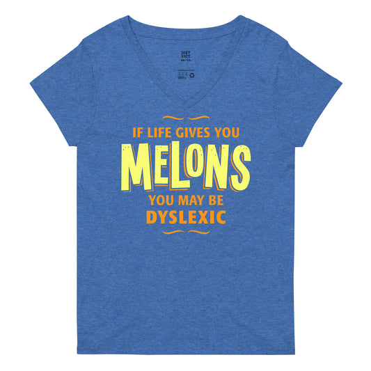 If Life Gives You Melons Women's V-Neck Tee