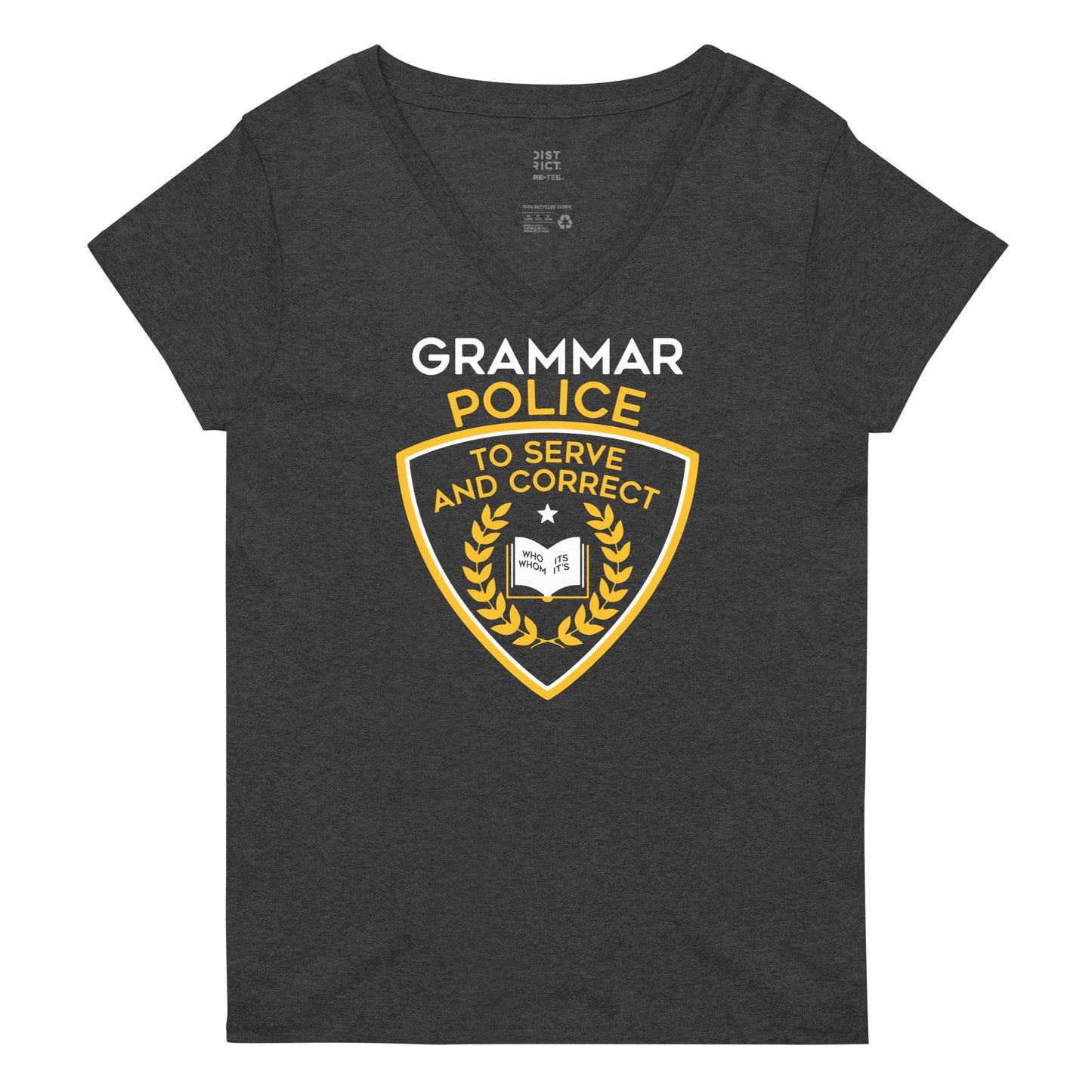 Grammar Police Women's V-Neck Tee