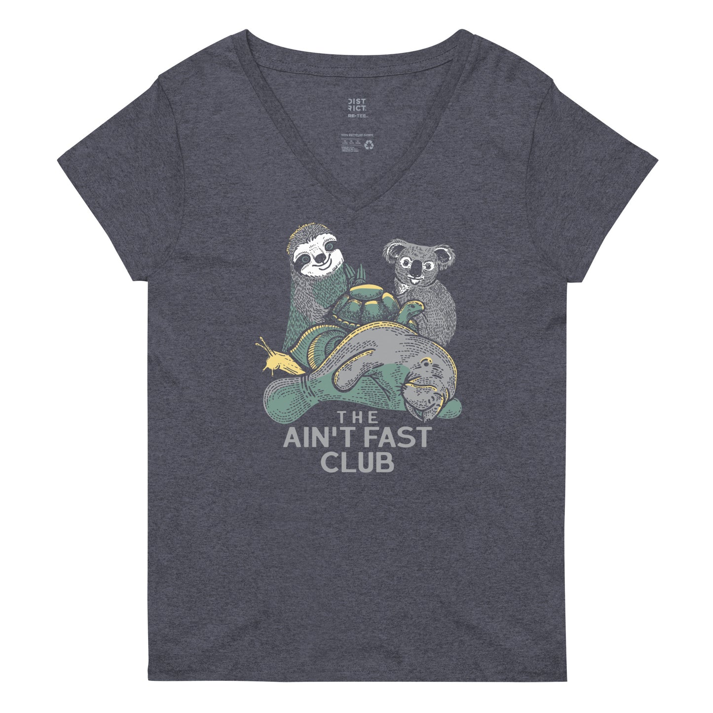 The Ain't Fast Club Women's V-Neck Tee