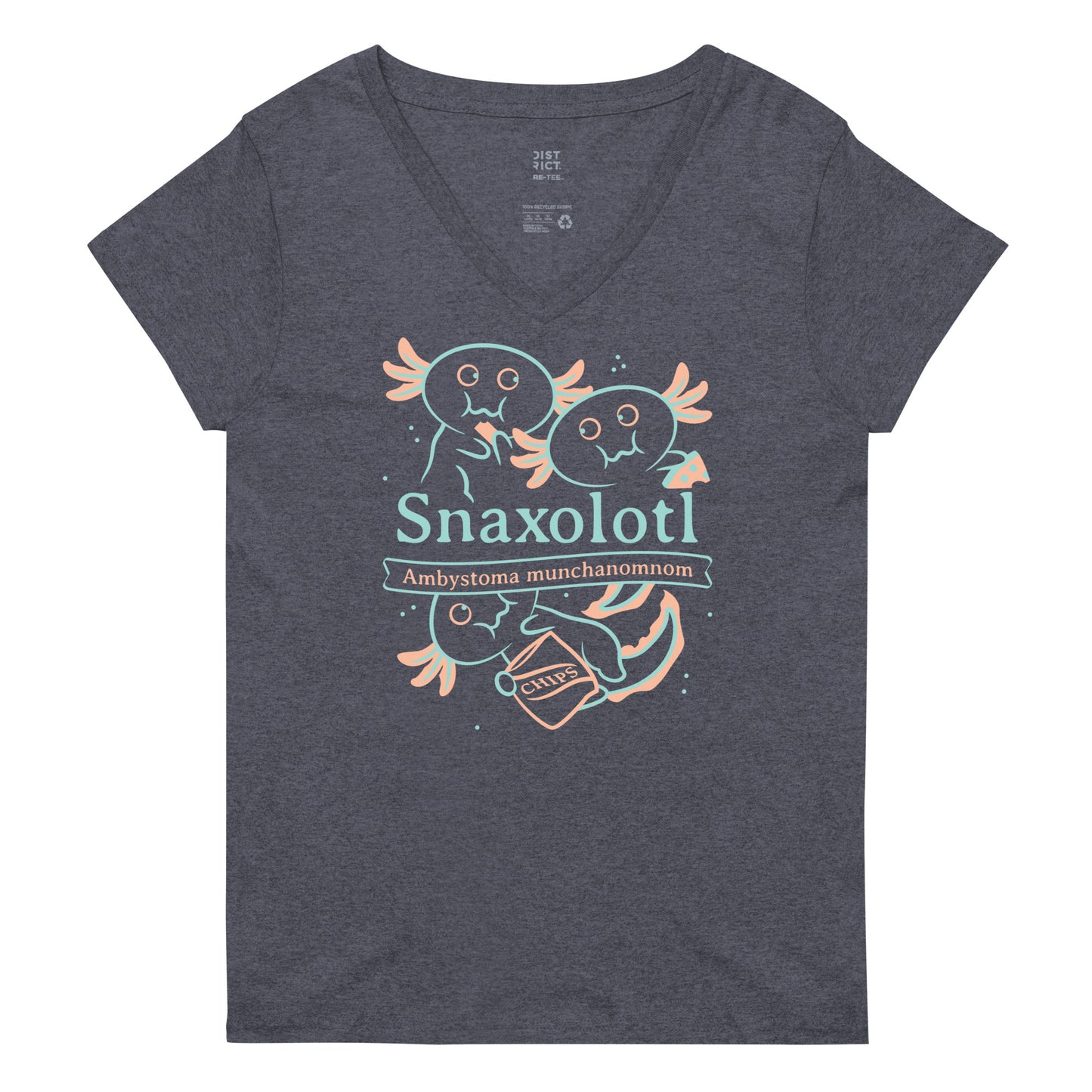 Snaxolotl Women's V-Neck Tee