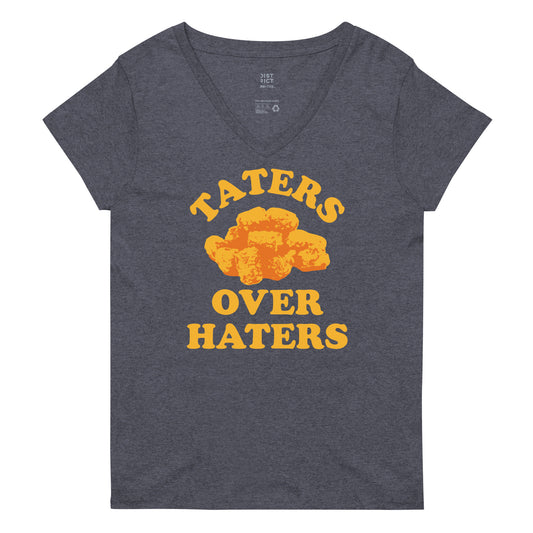 Taters Over Haters Women's V-Neck Tee