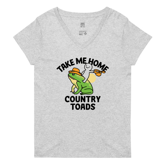Take Me Home Country Toads Women's V-Neck Tee