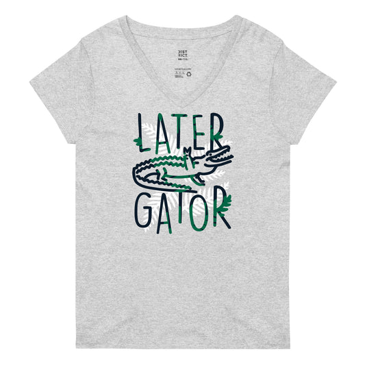 Later Gator Women's V-Neck Tee