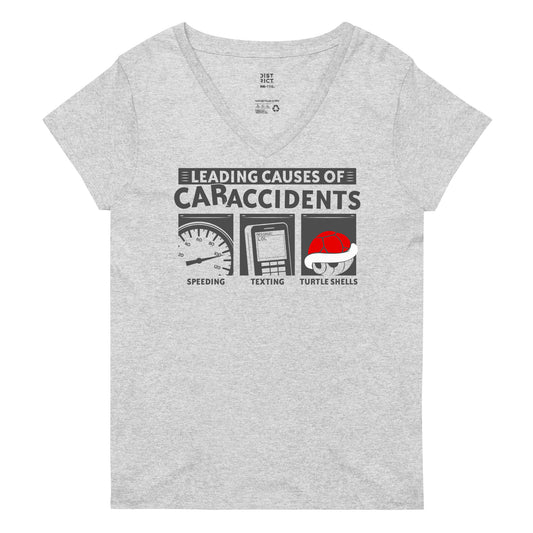 Leading Causes of Accidents Women's V-Neck Tee