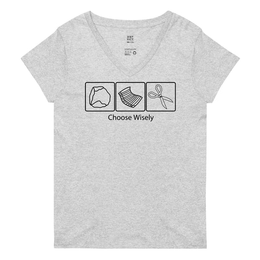 Choose Wisely Women's V-Neck Tee