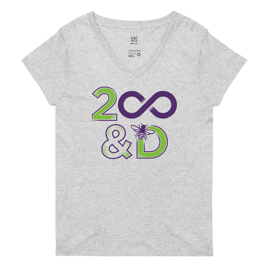 2 Infinity And B On D Women's V-Neck Tee
