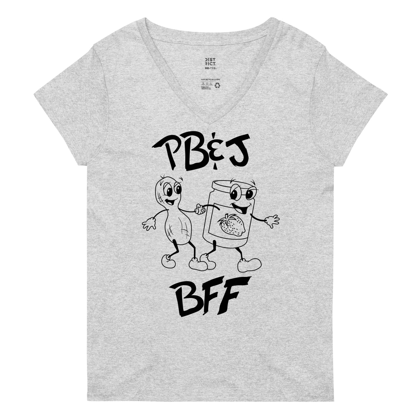 Peanut Butter And Jelly - BFF Women's V-Neck Tee
